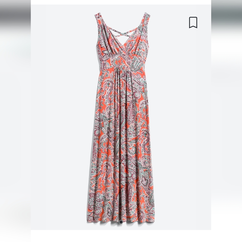 Loveappella maxi dress coral xlp